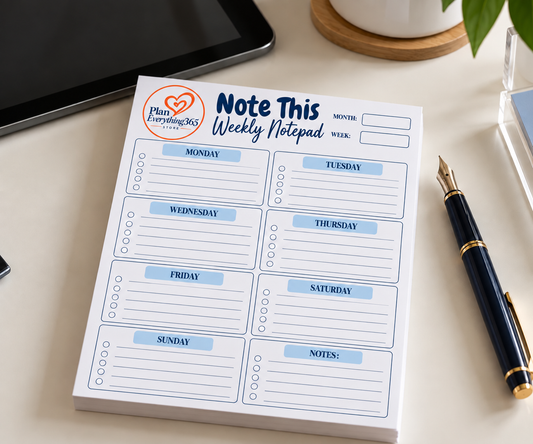 Note This Weekly Productivity Notepad