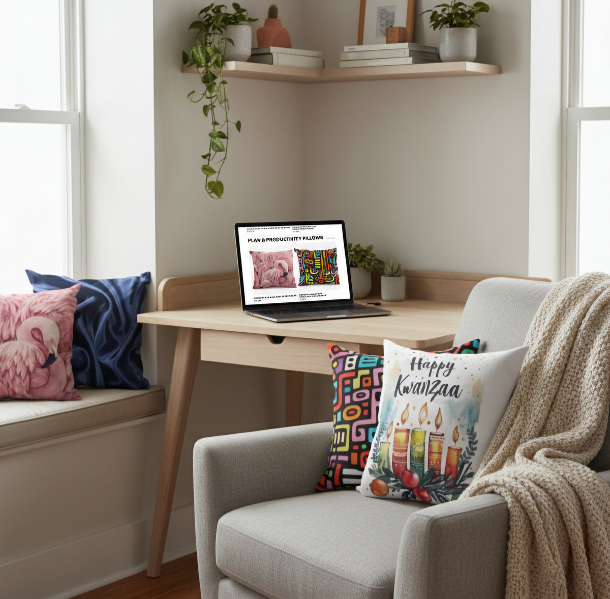 A visual of Plan Everything 365's Plan & Rest Pillows