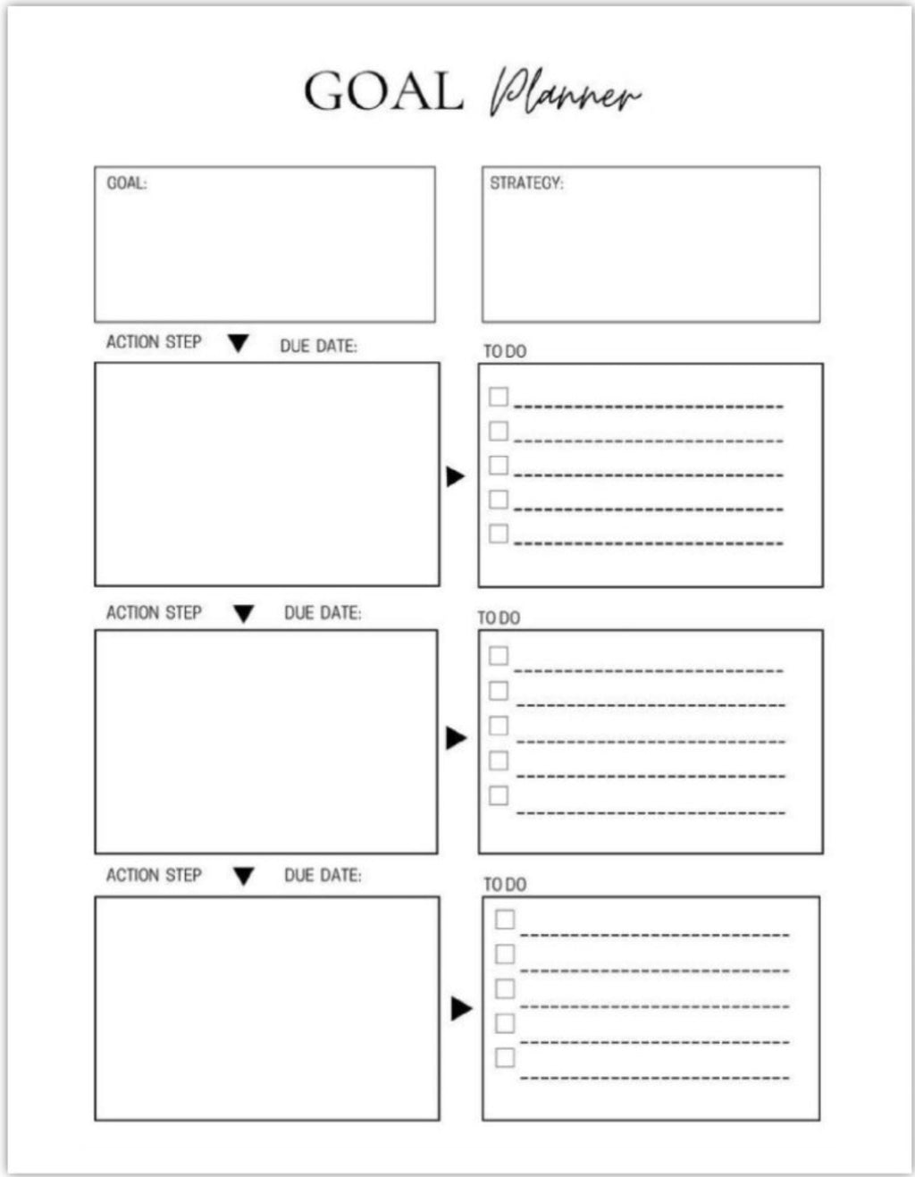 365 Goal Planner Notepad