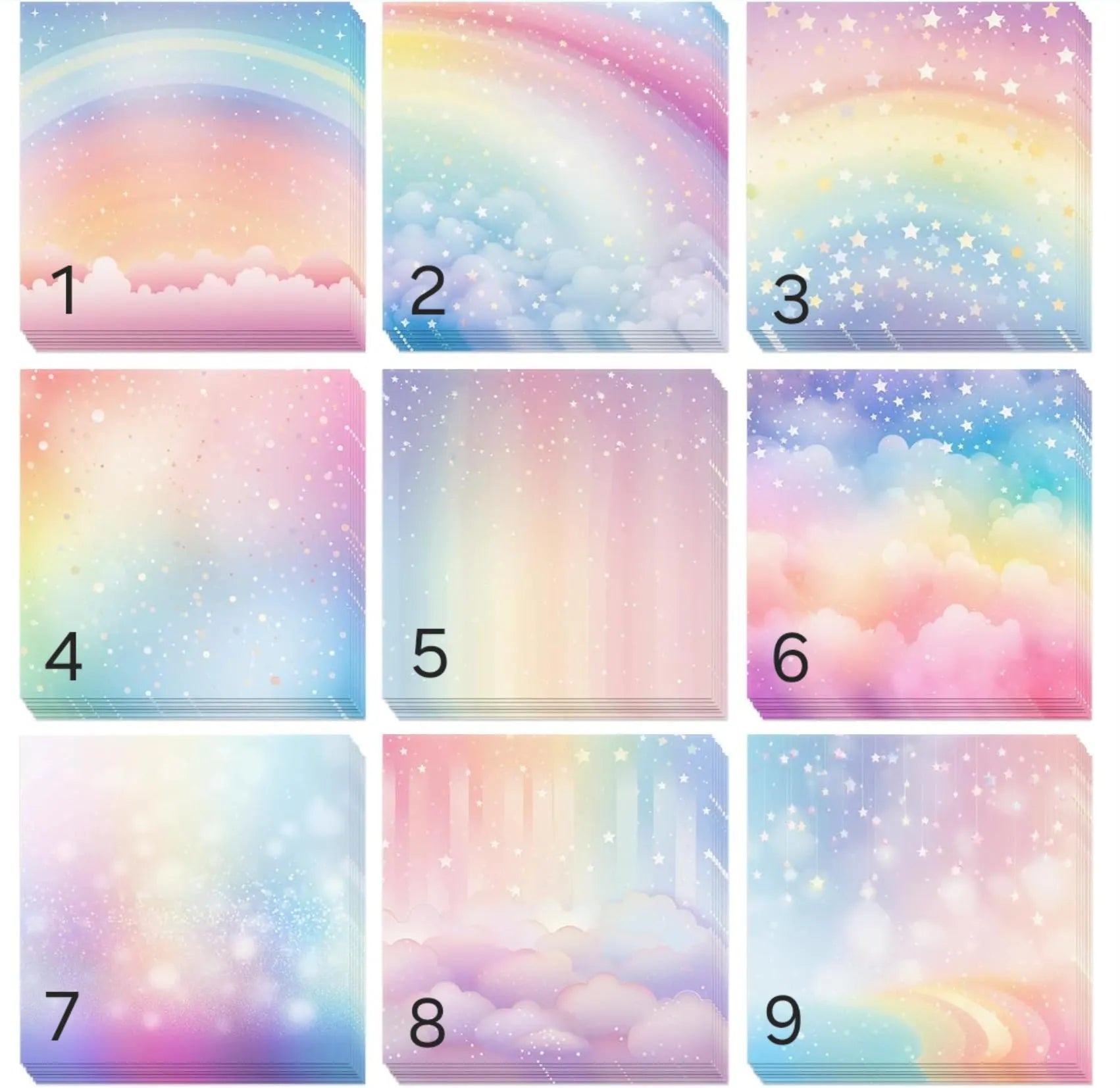 Dreamy Rainbow Skies Sticky Note
