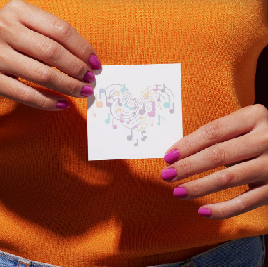 Harmony & Melody Heart Sticky Notes