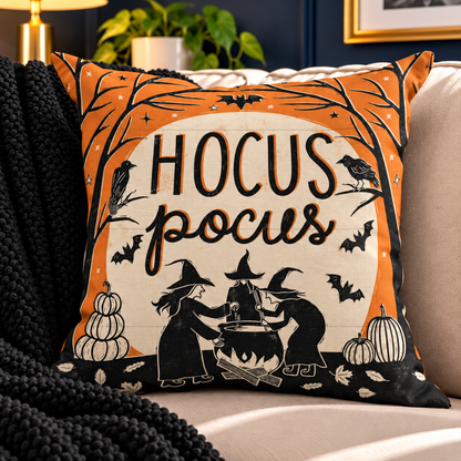 Hocus Pocus Halloween Pillow