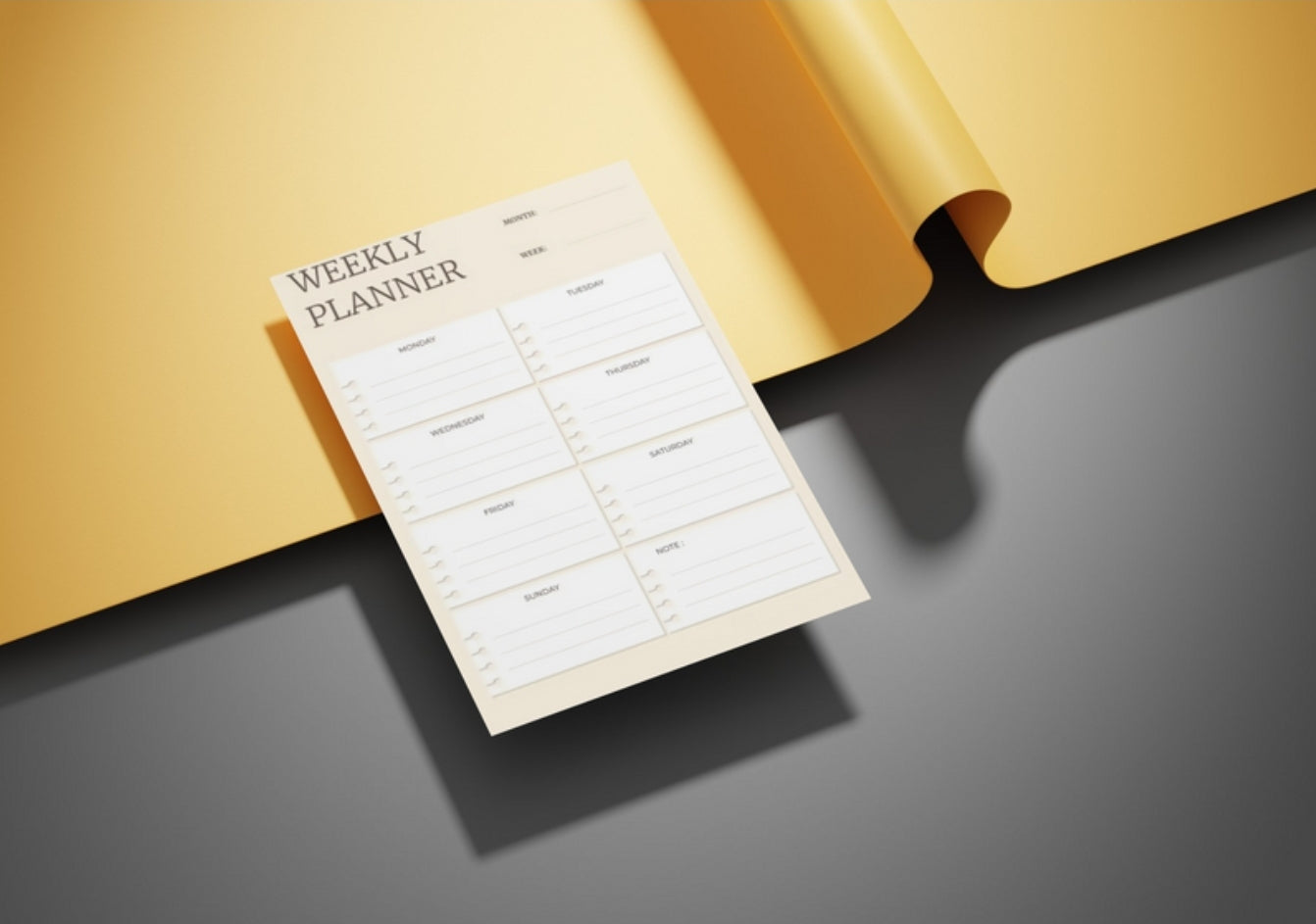 Note This Weekly Productivity Notepad