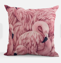 Flamingo Calm Plan & Rest Office Pillow