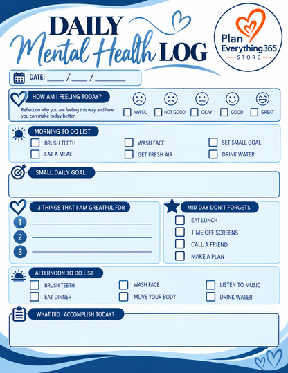 Daily Mental Health Log