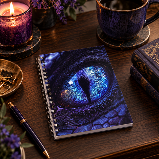 Azanthys’ Gaze: Purple Flame Notebook