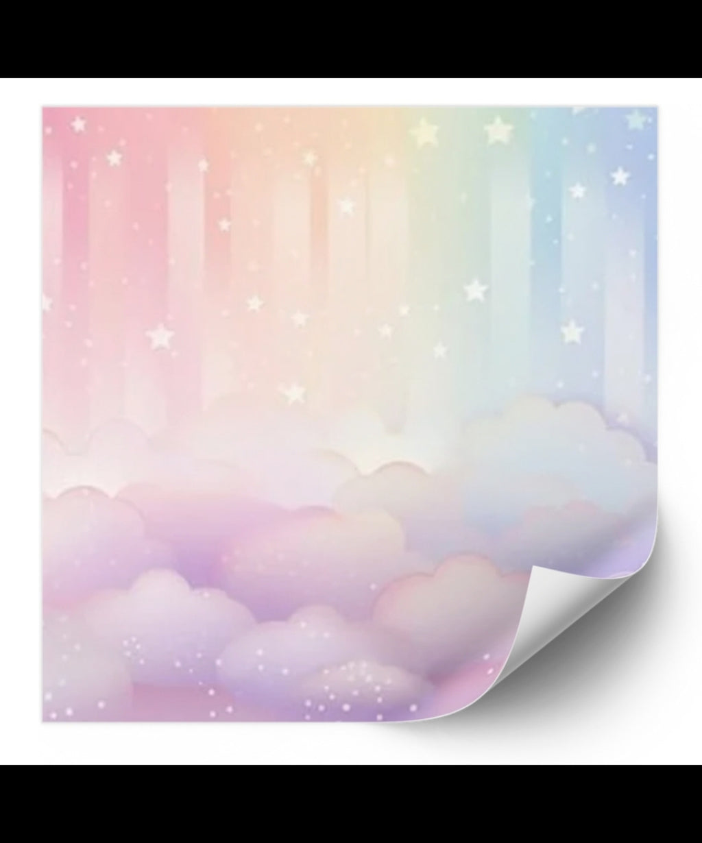 Dreamy Rainbow Skies Sticky Note