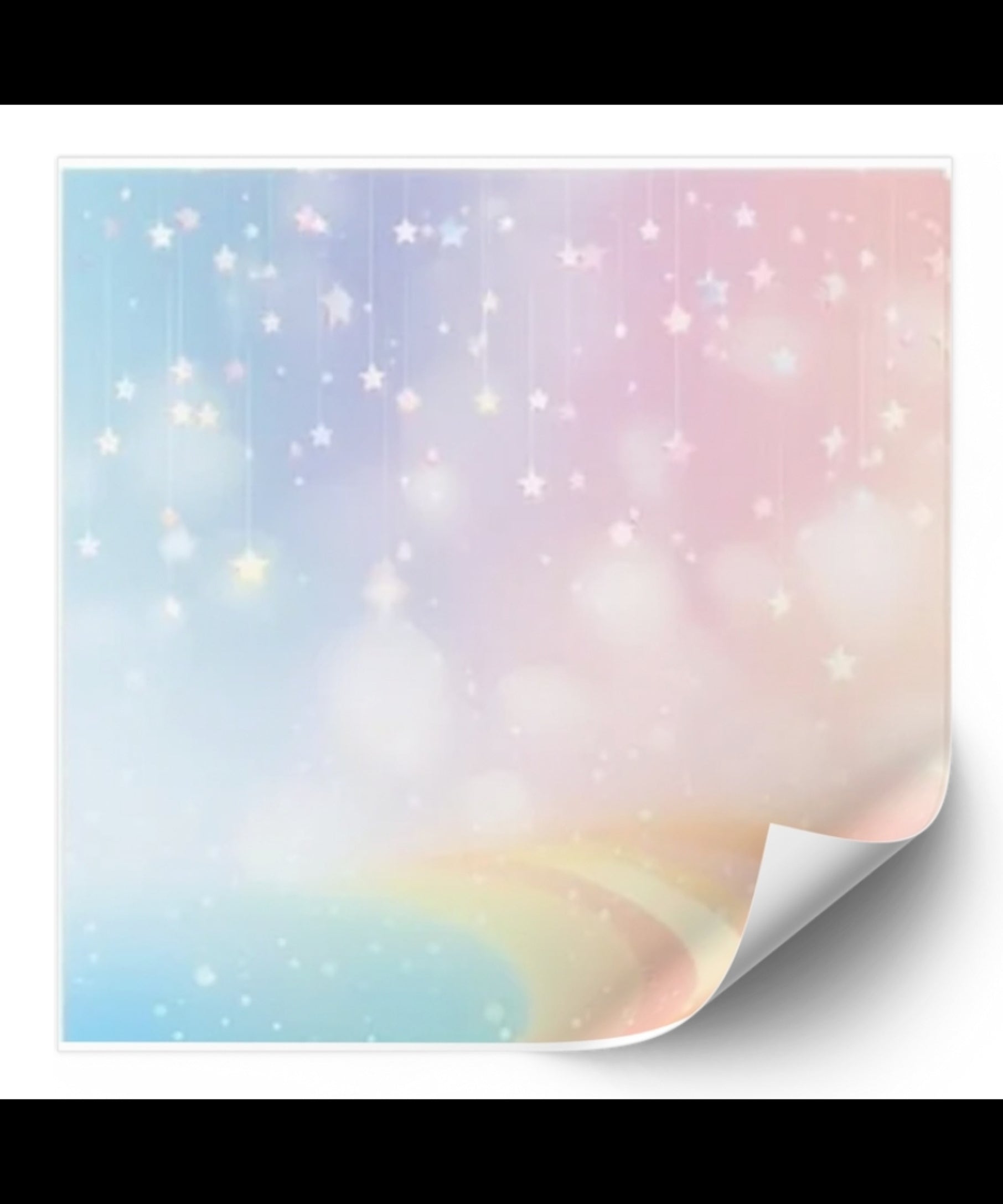 Dreamy Rainbow Skies Sticky Note
