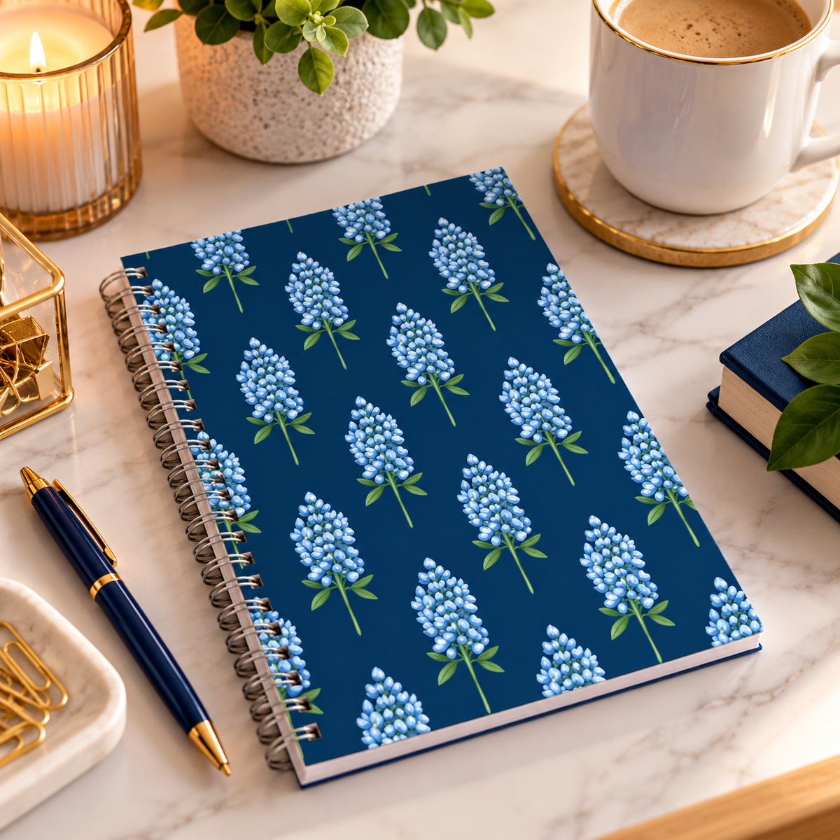 Bluebonnet Dreams Spiral Notebook