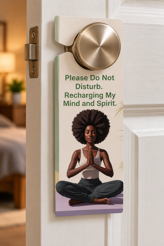 Recharging My Mind & Spirit Door Hanger