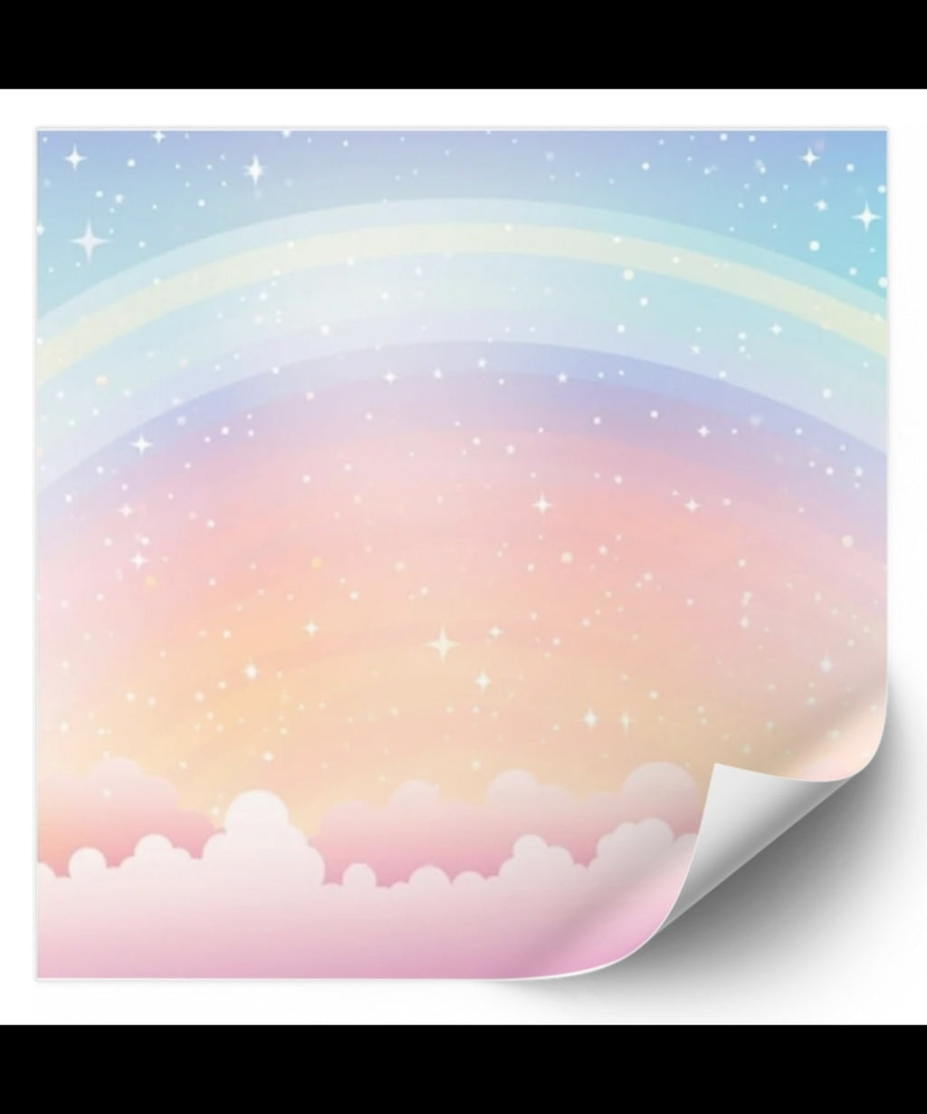 Dreamy Rainbow Skies Sticky Note