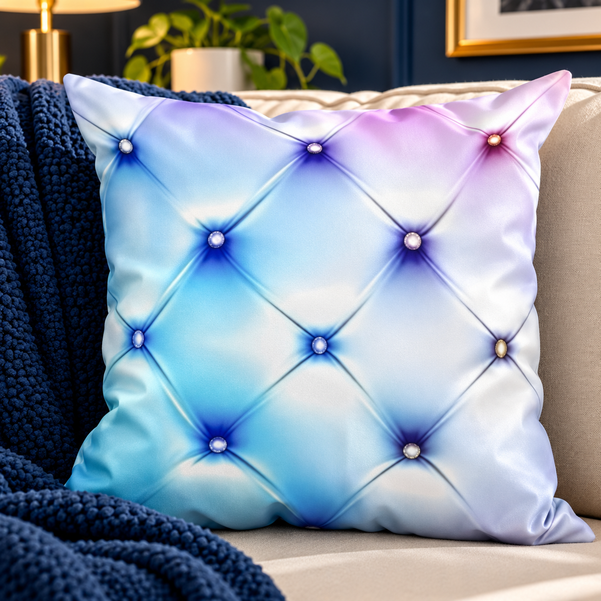Crystal Calm Plan & Rest Office Pillow