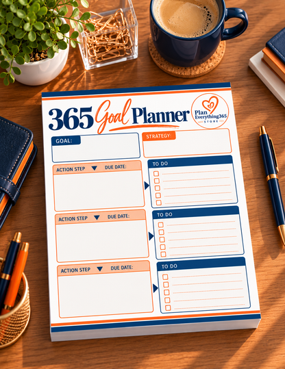 365 Goal Planner Notepad